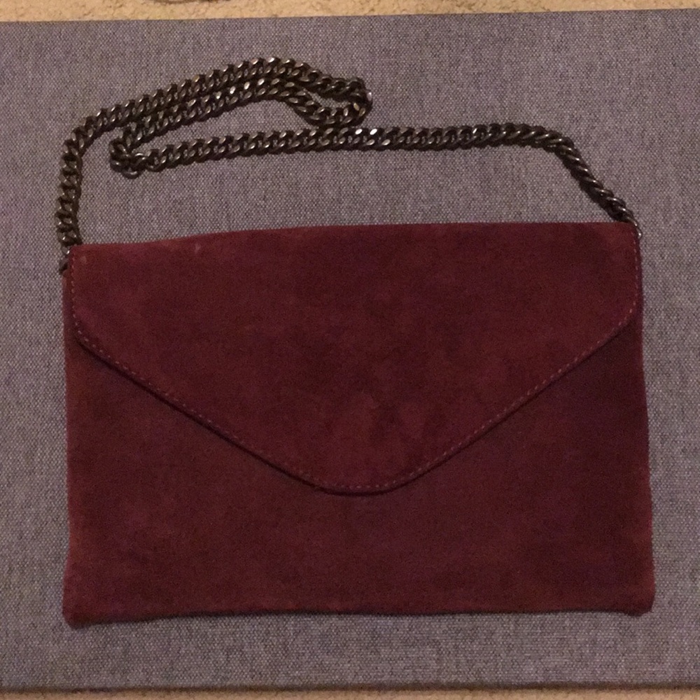 Jcrew velvet envelope clutch bag